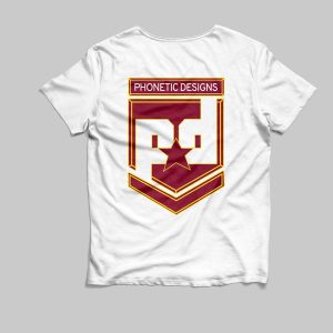 Burgundy letters with Yellow outline, Class of  Deuce Deuce Shirt