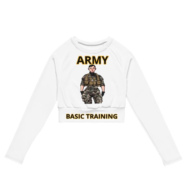 BASIC TRAINING CLASS OF TOO TREE Recycled Long-Sleeve Crop Top