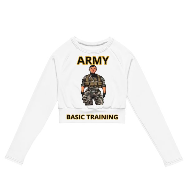 BASIC TRAINING CLASS OF DEUCE DEUCE Recycled Long-Sleeve Crop Top