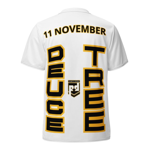 GRANDMA IS A VETERAN DEUCE TREE Recycled Unisex Sports Jersey