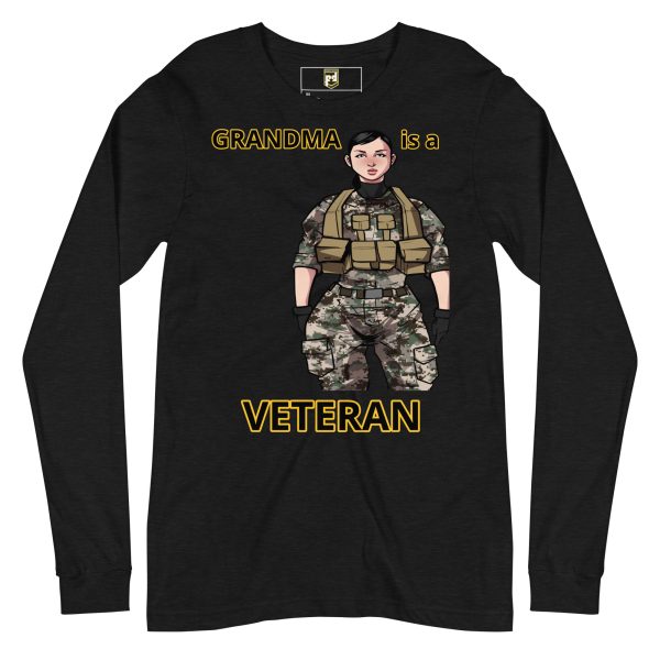 GRANDMA IS A VETERAN DEUCE TREE Unisex Long Sleeve Tee