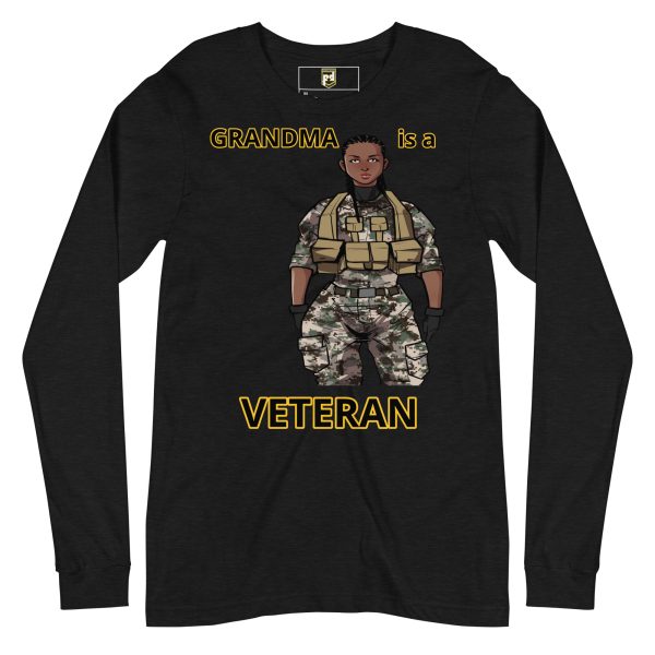 GRANDMA IS A VETERAN DEUCE TREE Unisex Long Sleeve Tee