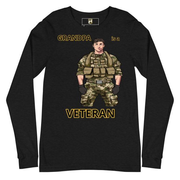 GRANDPA IS A VETERAN DEUCE TREE Unisex Long Sleeve Tee