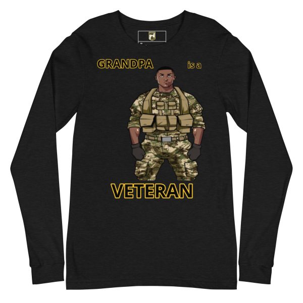 GRANDPA IS A VETERAN DEUCE TREE Unisex Long Sleeve Tee