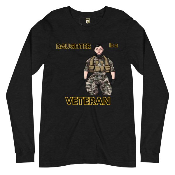 DAUGHTER IS A VETERAN DEUCE TREE Unisex Long Sleeve Tee