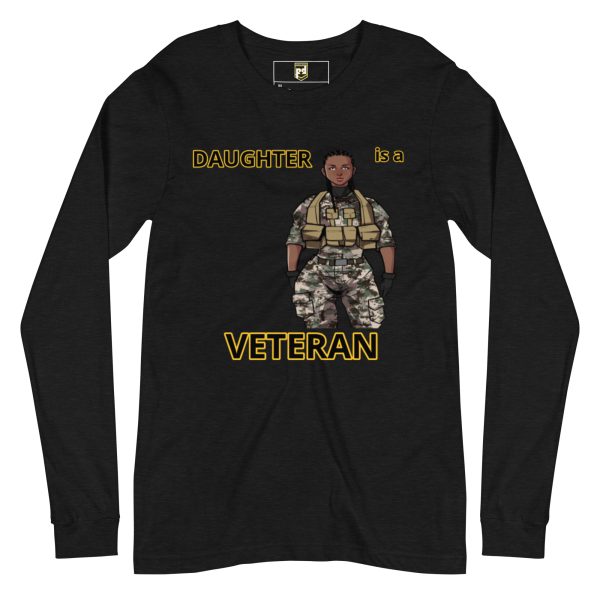 DAUGHTER IS A VETERAN DEUCE TREE Unisex Long Sleeve Tee