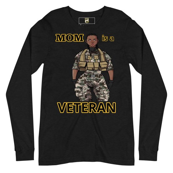 MOM IS A VETERAN DEUCE TREE Unisex Long Sleeve Tee