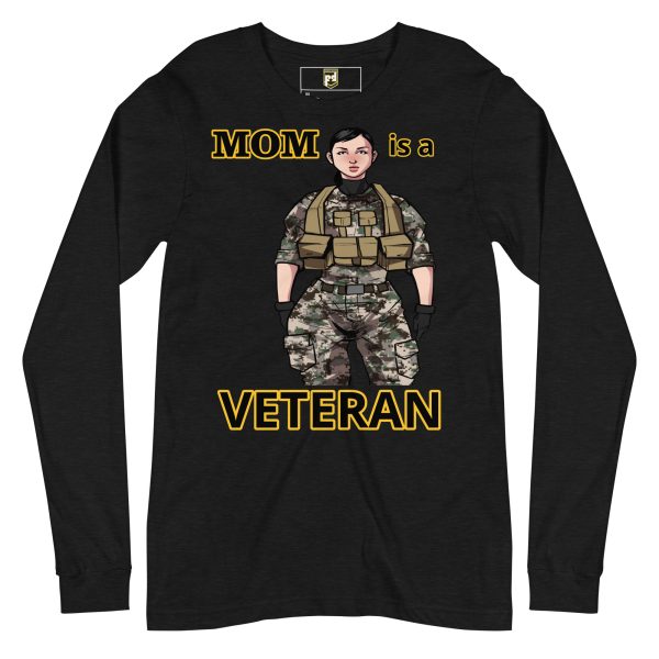 MOM IS A VETERAN DEUCE TREE Unisex Long Sleeve Tee