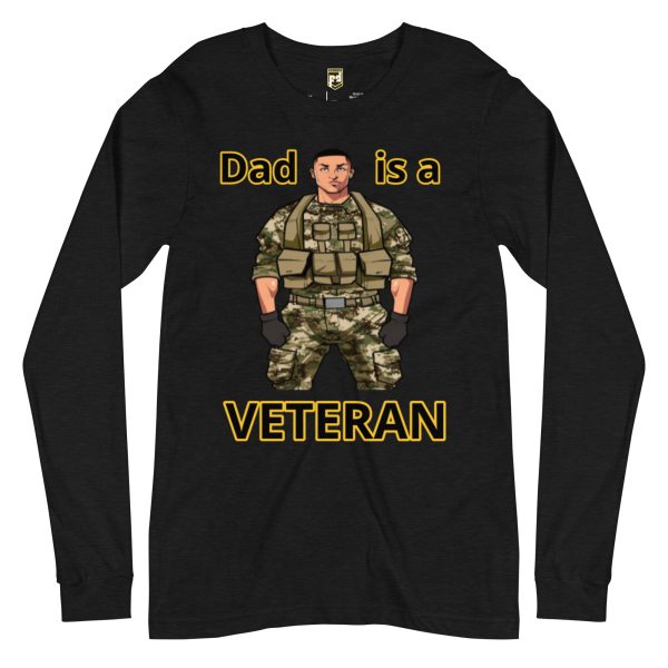 DAD IS A VETERAN DEUCE TREE Unisex Long Sleeve Tee