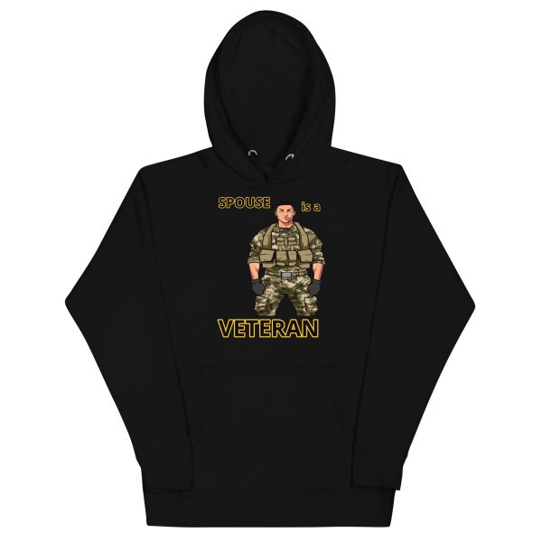 SPOUSE IS A VETERAN DEUCCE TREE Unisex Hoodie