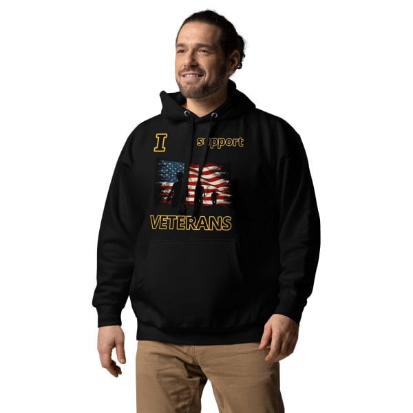 I SUPPORT VETERANS DEUCE TREE Unisex Hoodie