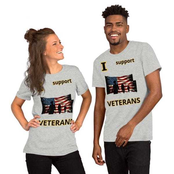 I SUPPORT VETERANS DEUCE DEUCE Unisex T-Shirt