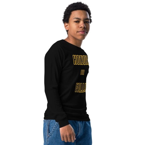 HONOR OUR FALLEN DEUCE FOWER Youth Long Sleeve Tee