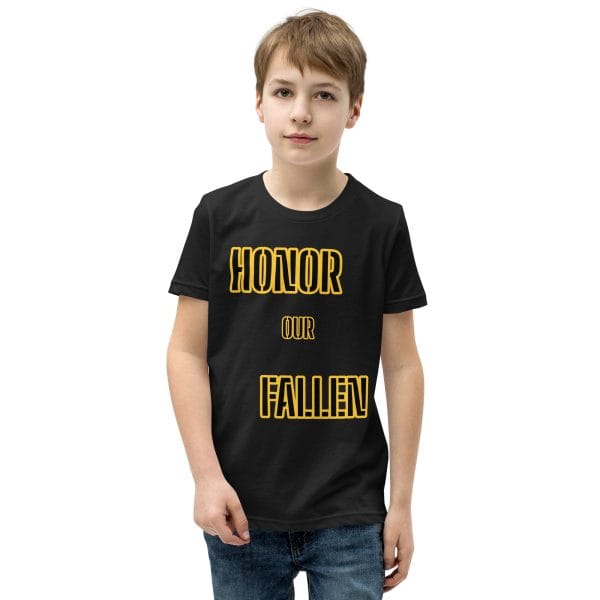 HONOR OUR FALLEN DEUCE FOWER Youth Short Sleeve T-Shirt