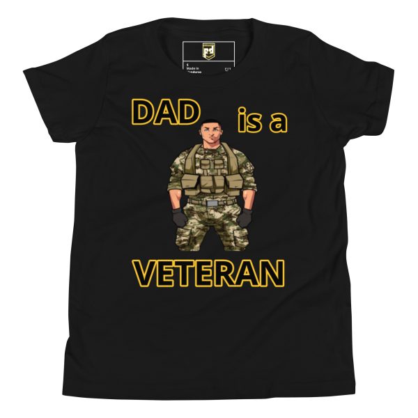 DAD IS A VETERAN DEUCE TREE Youth Short Sleeve T-Shirt