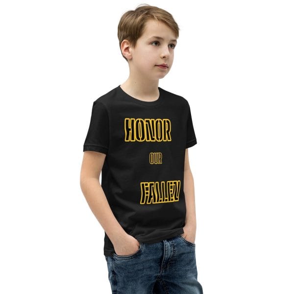 HONOR OUR FALLEN DEUCE FOWER Youth Short Sleeve T-Shirt