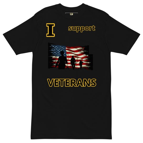 I SUPPORT VETERANS DEUCE TREE Tee