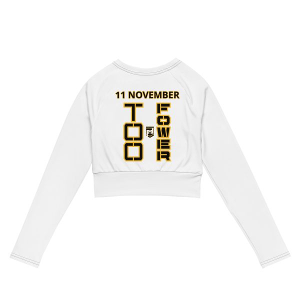 DAD IS A VETERAN TOO FOWER Recycled Long-Sleeve Crop Top - Image 2