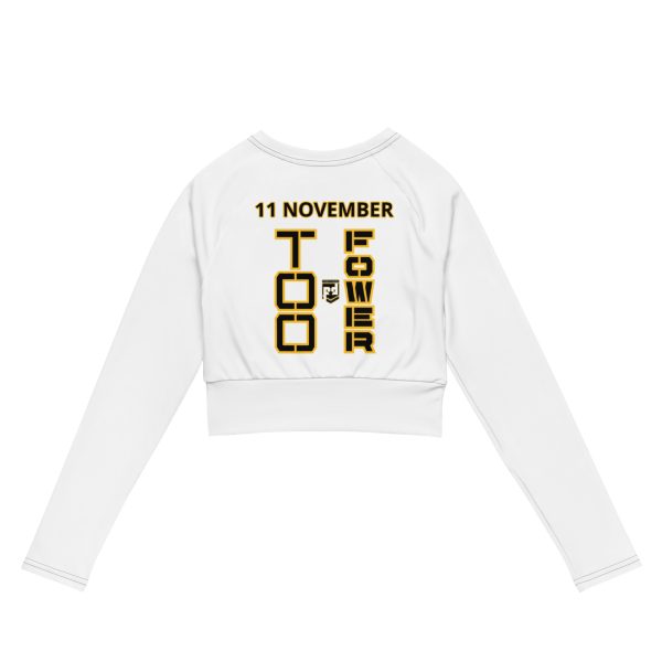 DAD IS A VETERAN TOO FOWER Recycled Long-Sleeve Crop Top - Image 2