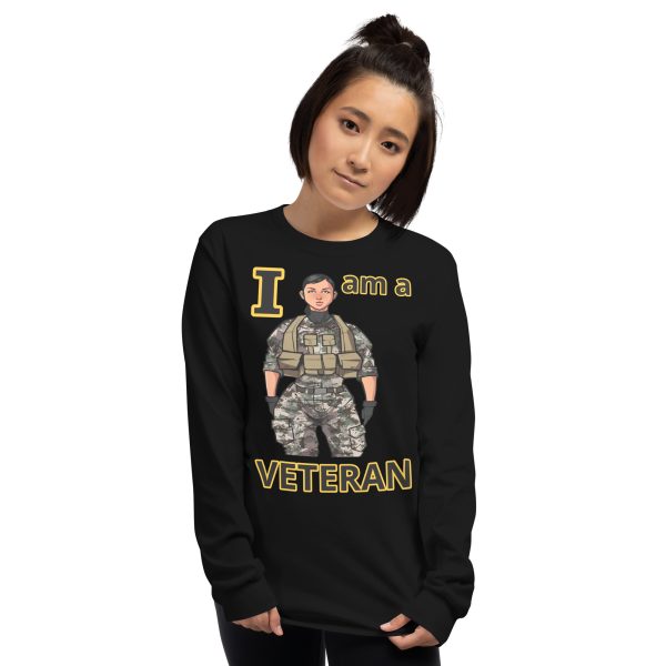 I AM A VETERAN TOO FOWER Long Sleeve Shirt