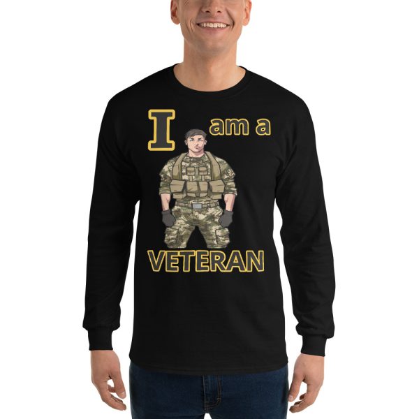 I AM A VETERAN TOO FOWER Long Sleeve Shirt