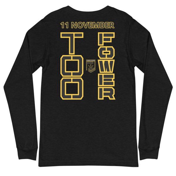 DAUGHTER IS A VETERAN TOO FOWER Unisex Long Sleeve Tee