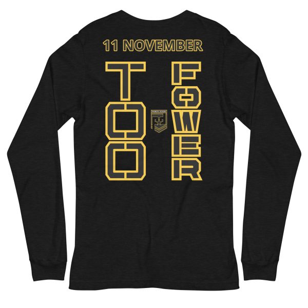 DAD IS A VETERAN TOO FOWER Unisex Long Sleeve Tee - Image 2