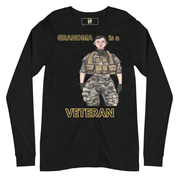 GRANDMA IS A VETERAN TOO FOWER Unisex Long Sleeve Tee