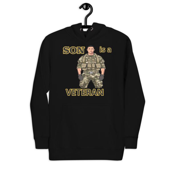 SON IS A  VETERAN TOO FOWER Unisex Hoodie