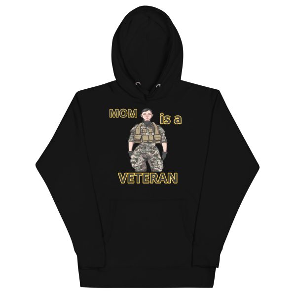 MOM IS A VETERAN TOO FOWER Unisex Hoodie