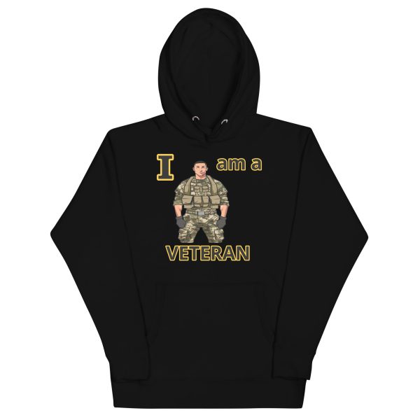 I AM A VETERAN TOO FOWER Unisex Hoodie