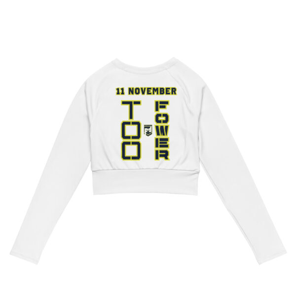 DAD IS A VETERAN TOO FOWER Recycled Long-Sleeve Crop Top