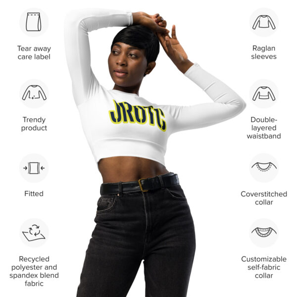 JROTC CLASS OF TOO FIFE Recycled Long-Sleeve Crop Top