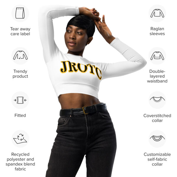 JROTC CLASS OF TOO FIFE Recycled Long-Sleeve Crop Top