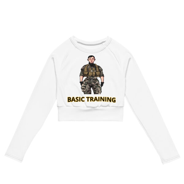 BASIC TRAINING CLASS OF TOO FOWER Recycled Long-Sleeve Crop Top