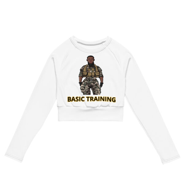 BASIC TRAINING CLASS OF TOO FOWER Recycled Long-Sleeve Crop Top