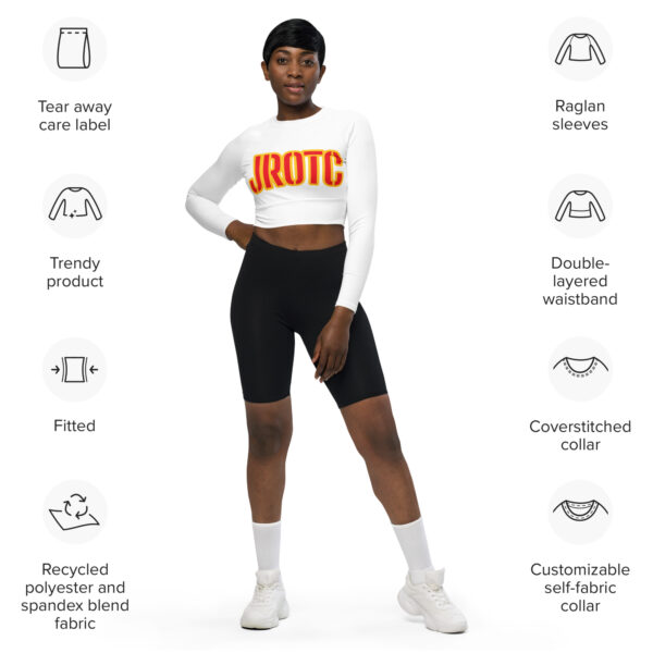 JROTC CLASS OF TOO FIFE Recycled Long-Sleeve Crop Top