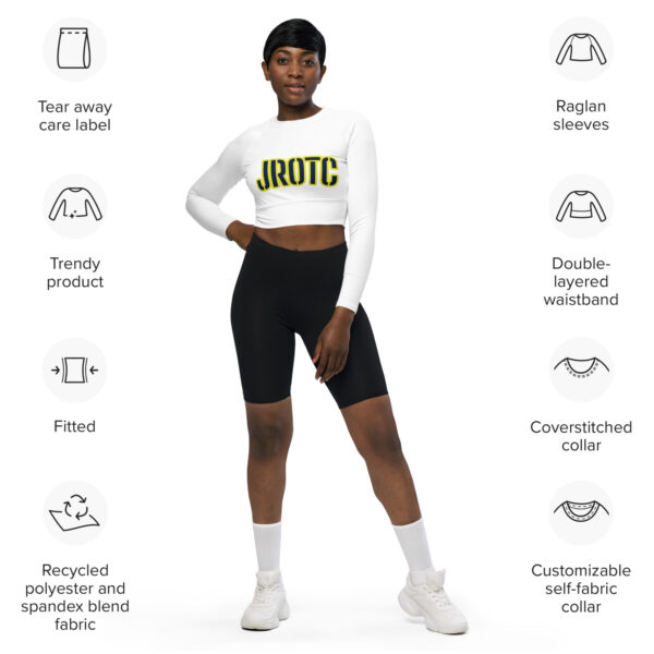 JROTC CLASS OF TOO FIFE Recycled Long-Sleeve Crop Top