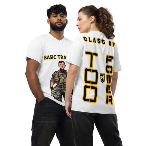 BASIC TRAINING CLASS OF TOO FOWER Recycled Unisex Sports Jersey