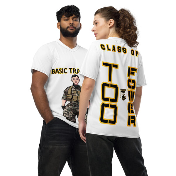 BASIC TRAINING CLASS OF TOO FOWER Recycled Unisex Sports Jersey