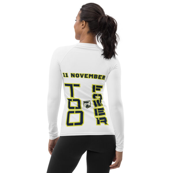 I am a VETERAN TOO FOWER Women's Rash Guard