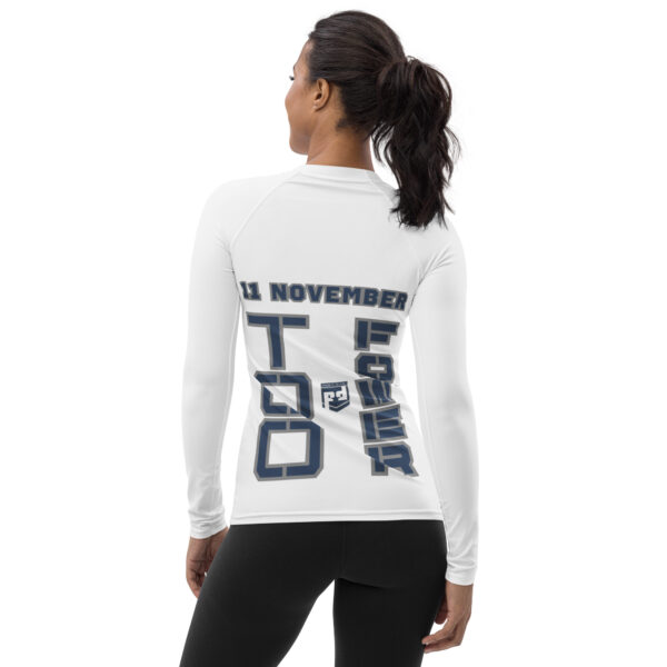 I AM A  VETERAN TOO FOWER Women's Rash Guard