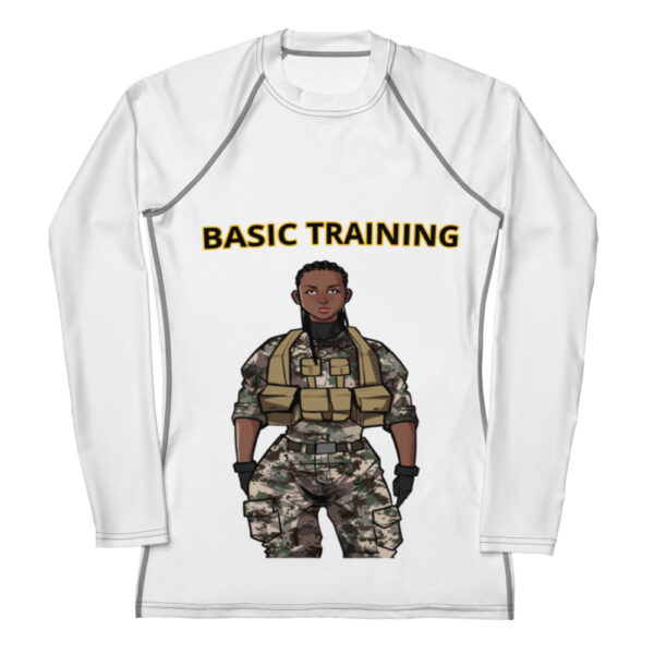 BASIC TRAINING CLASS OF TOO FOWER Women's Rash Guard