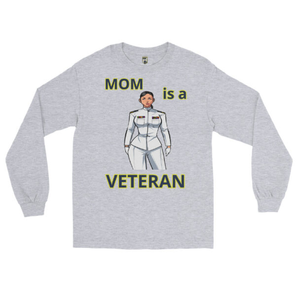 MOM IS A VETERAN TOO FOWER Long Sleeve Shirt - Image 3