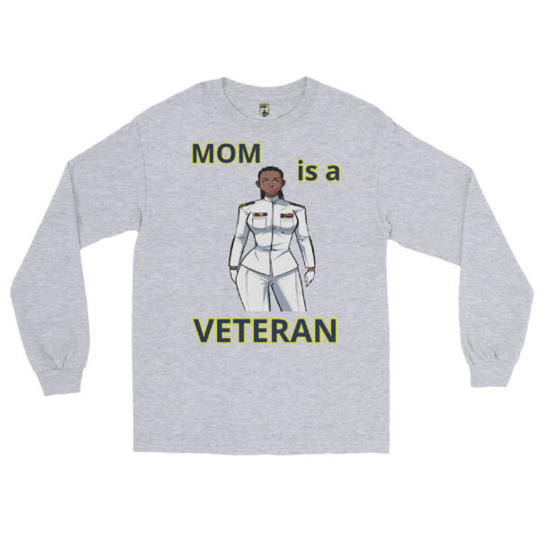 MOM IS A VETERAN TOO FOWER Long Sleeve Shirt - Image 3