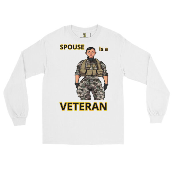 SPOUSE IS A VETERAN TOO FOWER Long Sleeve Shirt - Image 5