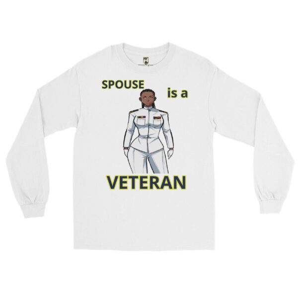 SPOUSE IS A VETERAN TOO FOWER Long Sleeve Shirt - Image 5