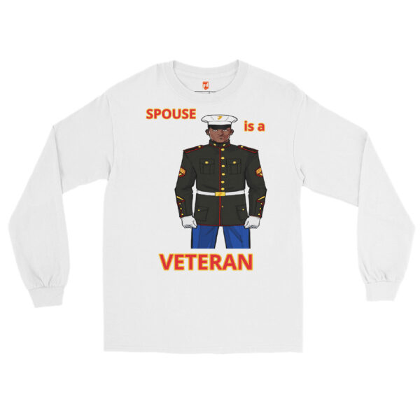 SPOUSE IS A VETERAN TOO FOWER Long Sleeve Shirt - Image 5