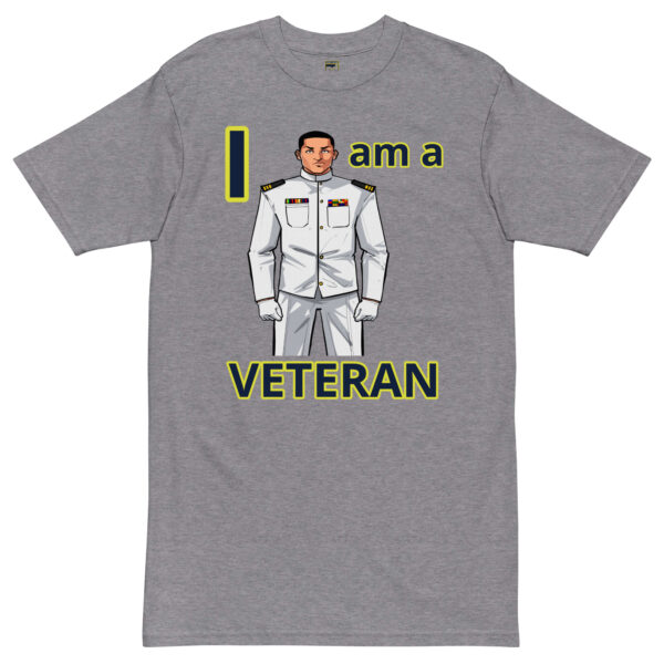 I am  a VETERAN TOO FOWER Tee - Image 3