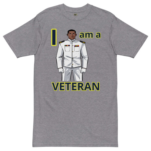 I am  a VETERAN TOO FOWER Tee - Image 3